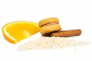Baci di Dama con mandorla di Sicilia prodotto nel territoprio di Avola e Farina di Riso Vercellese con cioccolato al pistacchio