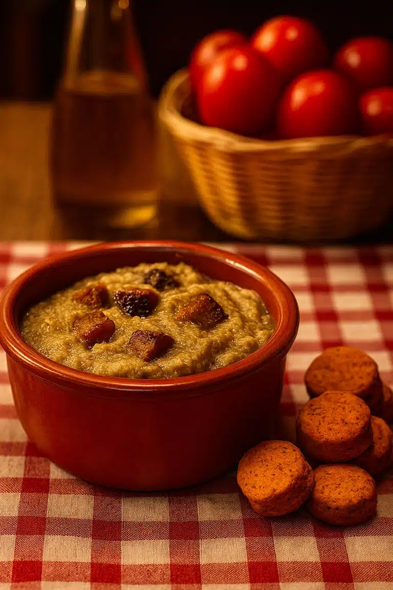 SALATì Pomodoro e Origano con Crema di Melanzane "a Funghetto"