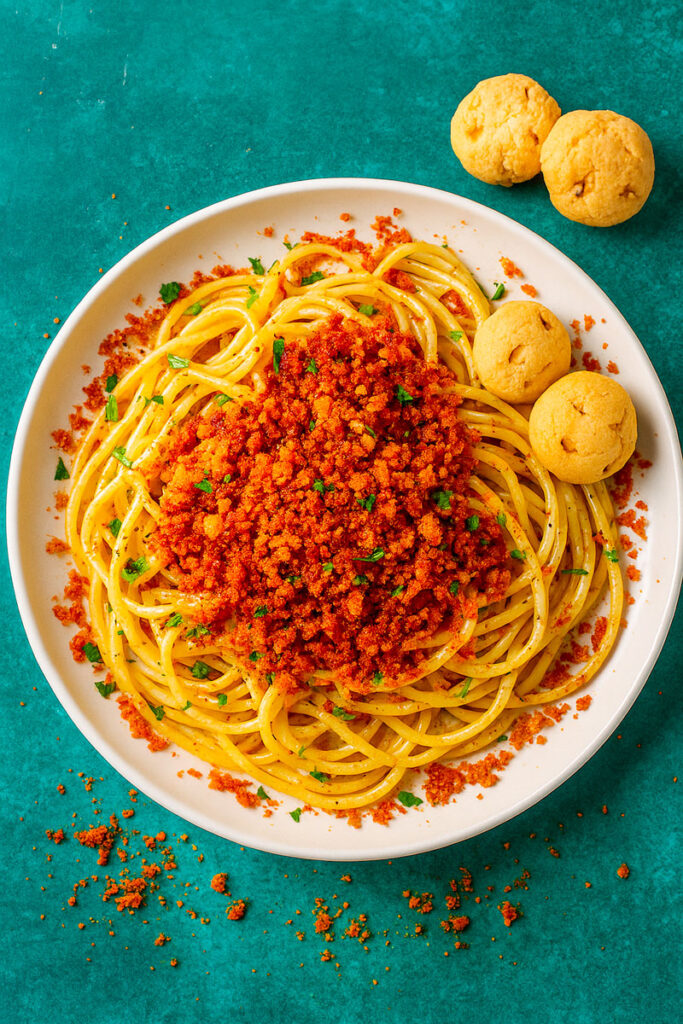 Spaghetti-Aglio-e-Olio-Salatì-al-Peperoncino » Spaghetti Aglio, Olio e "Pangrattato Infuocato" con SALATì al Peperoncino